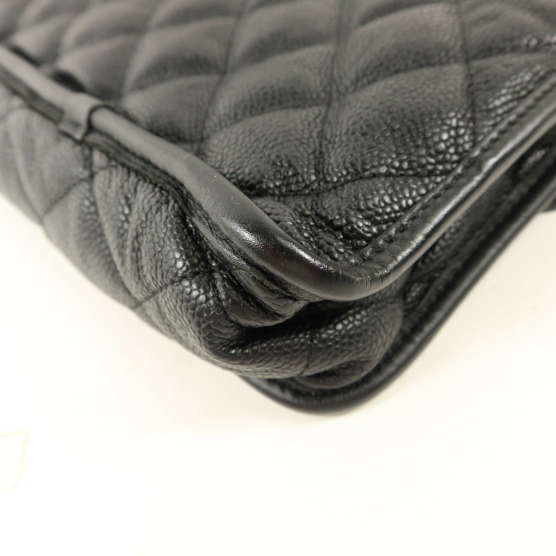 CHANEL 牛皮皮革Shoulder Bag鏈帶肩背袋-12