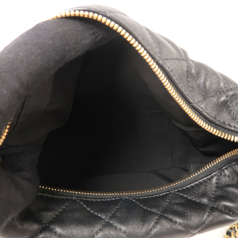 CHANEL 羊皮皮革Small Hobo鏈帶肩背袋-4