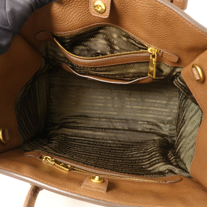 PRADA 牛皮皮革2 Way Shoulder手挽肩背兩用袋-4