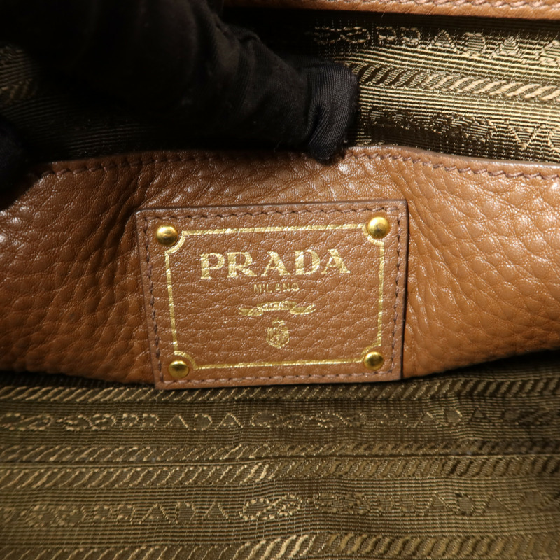 PRADA 牛皮皮革2 Way Shoulder手挽肩背兩用袋-5