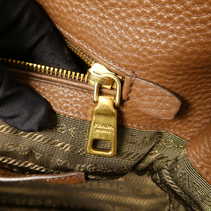 PRADA 牛皮皮革2 Way Shoulder手挽肩背兩用袋-11