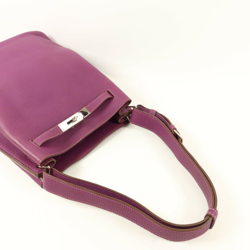 HERMES Clemence皮革So Kelly 22肩背袋Anemone-7