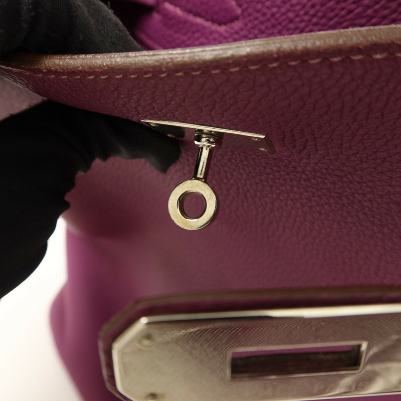 HERMES Clemence皮革So Kelly 22肩背袋Anemone-11