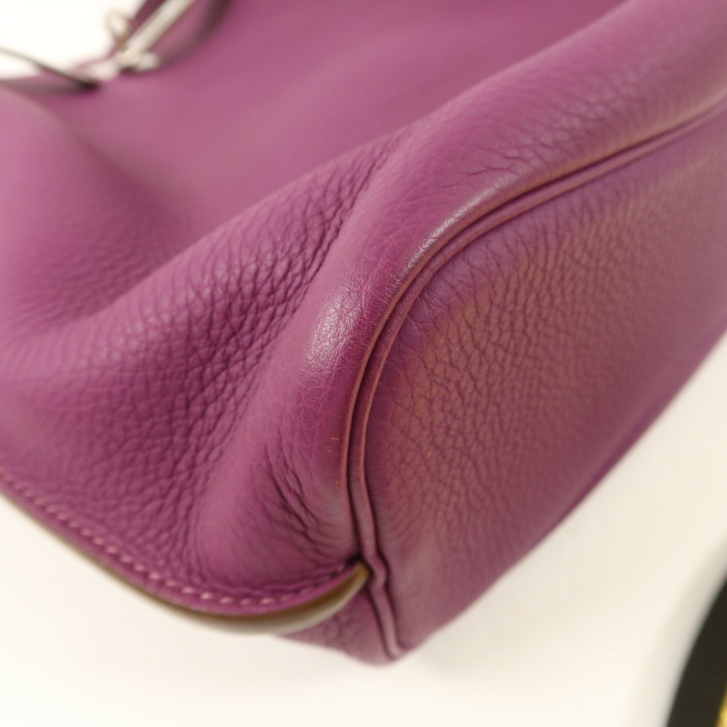 HERMES Clemence皮革So Kelly 22肩背袋Anemone-14