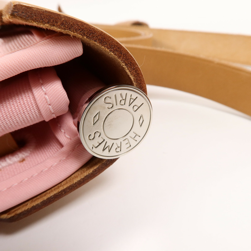 HERMES 帆布Herbag PM手挽肩背兩用袋Rose Sakura-9