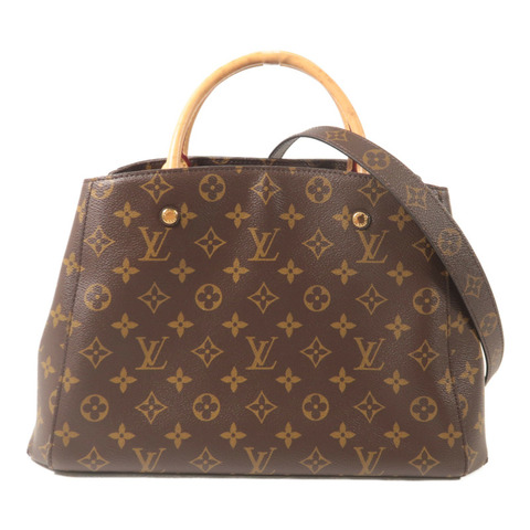 LOUIS VUITTON Monogram Montaigne MM手挽肩背兩用袋