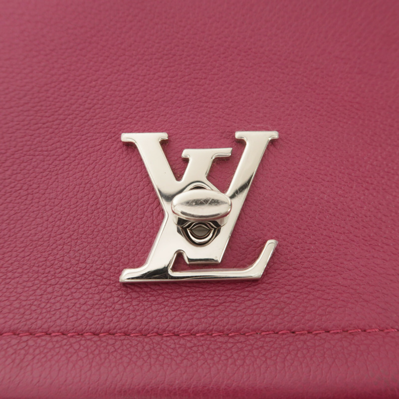 LOUIS VUITTON 牛皮皮革Lockme II BB鏈帶手挽肩背兩用袋-7