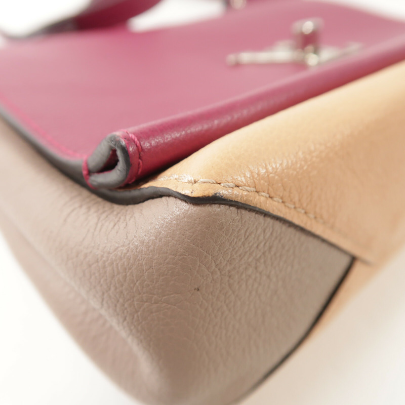 LOUIS VUITTON 牛皮皮革Lockme II BB鏈帶手挽肩背兩用袋-8