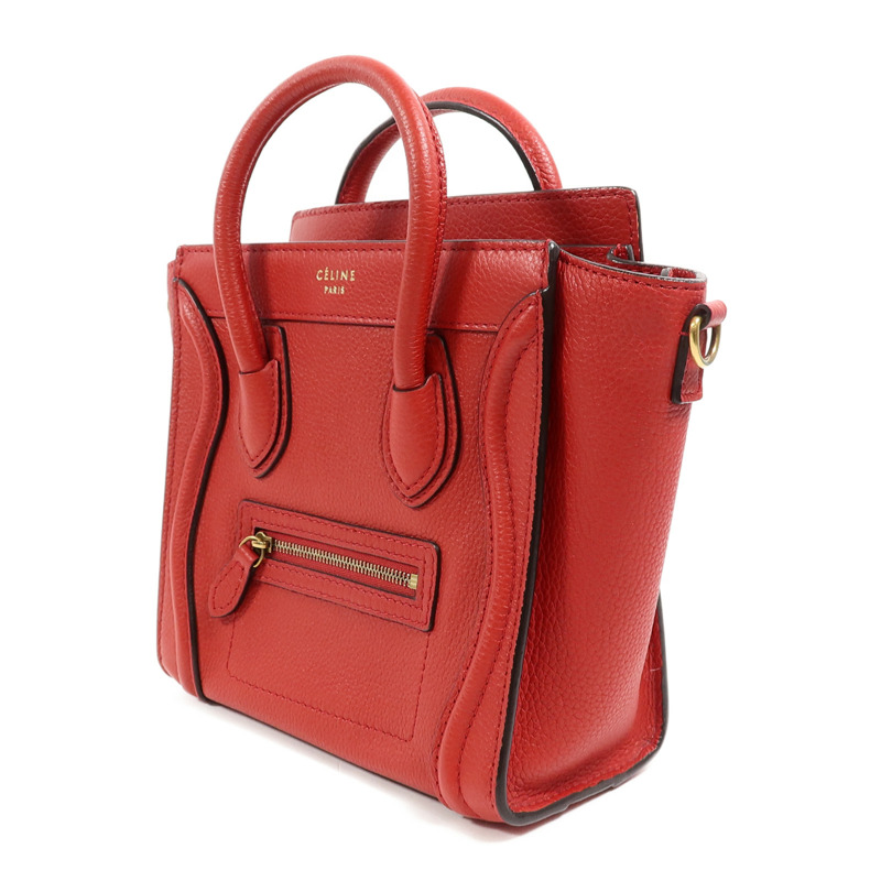CELINE 牛皮皮革Nano Luggage手挽肩背兩用袋-2