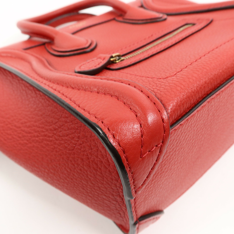 CELINE 牛皮皮革Nano Luggage手挽肩背兩用袋-11