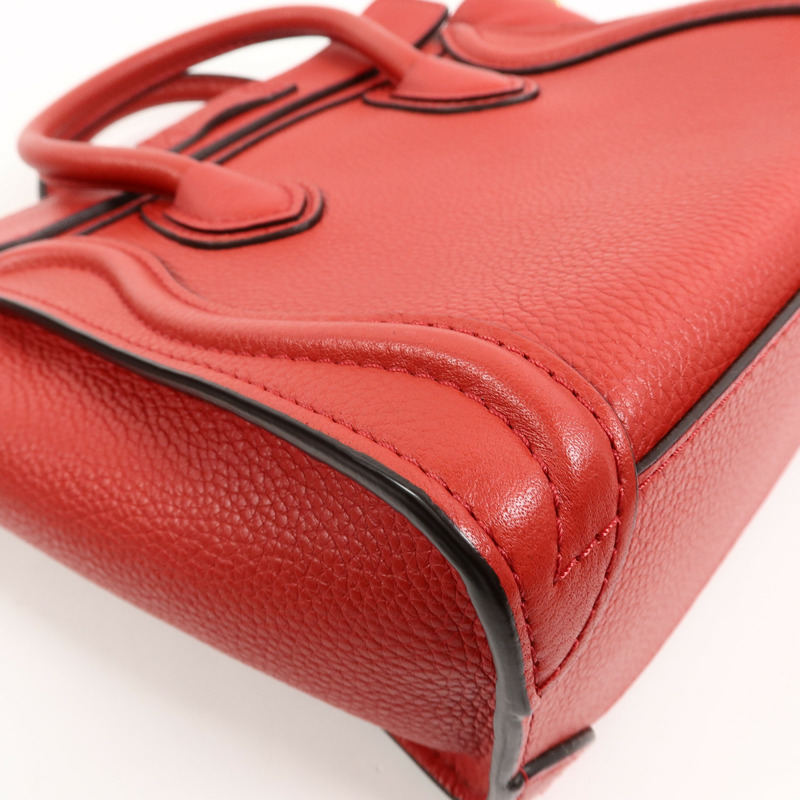 CELINE 牛皮皮革Nano Luggage手挽肩背兩用袋-13