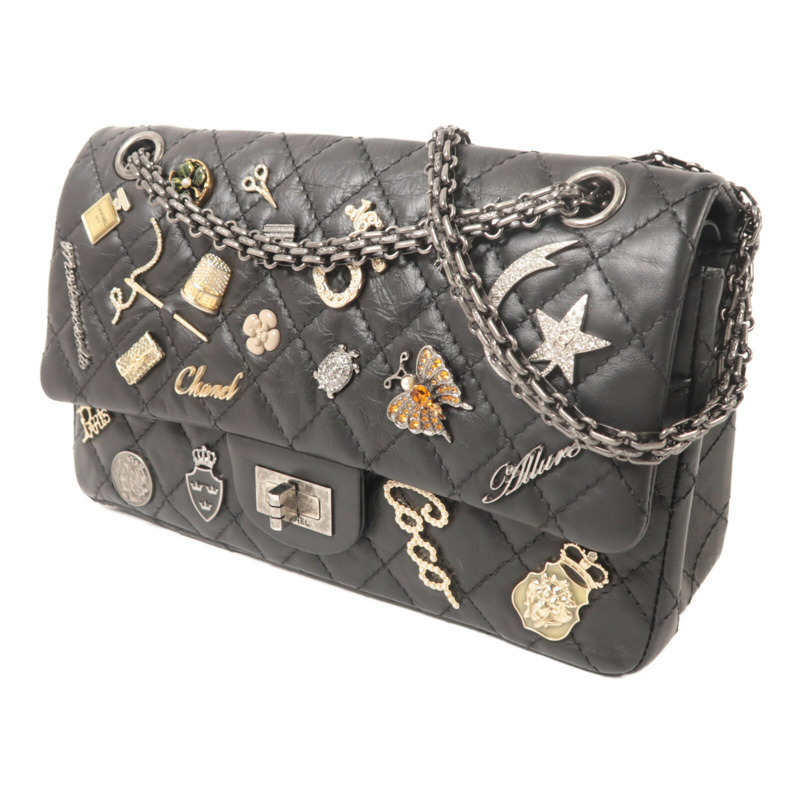 CHANEL 牛皮皮革2.55 Reissue Lucky Charm鏈帶肩背袋-1