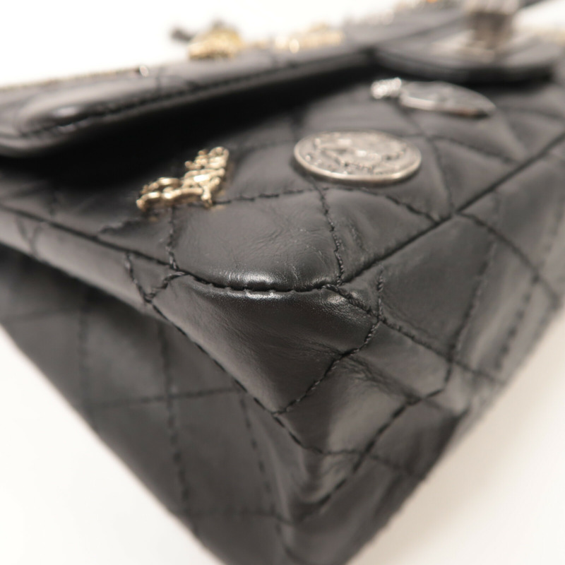 CHANEL 牛皮皮革2.55 Reissue Lucky Charm鏈帶肩背袋-10