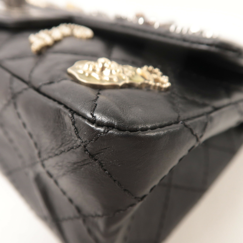 CHANEL 牛皮皮革2.55 Reissue Lucky Charm鏈帶肩背袋-11