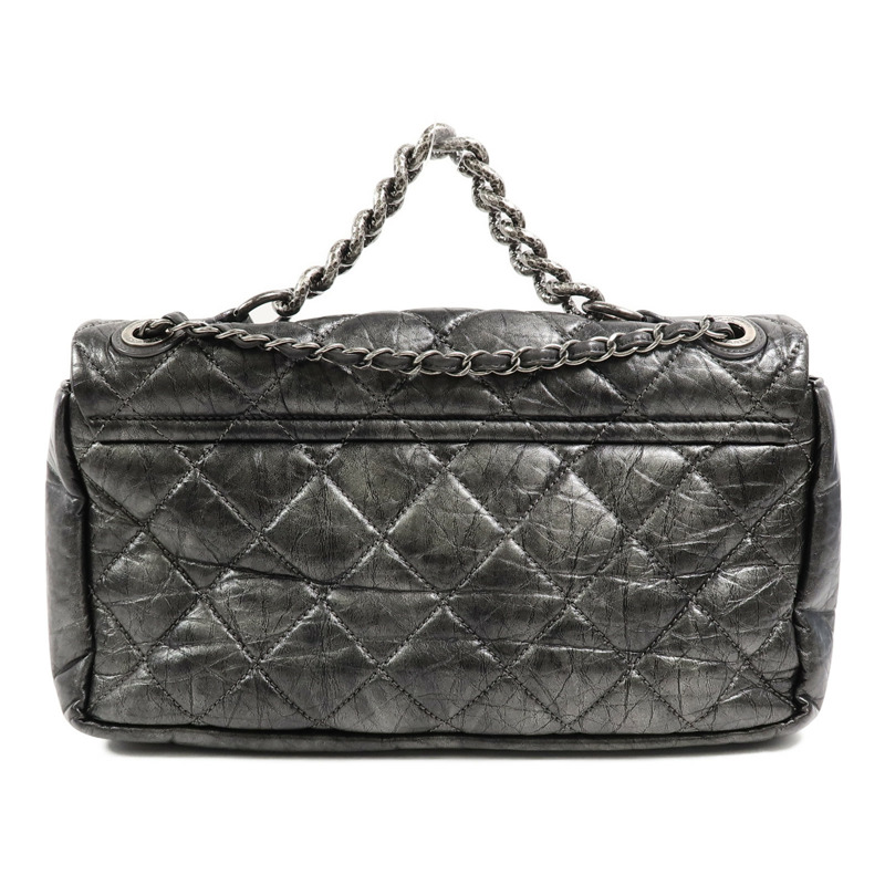 CHANEL 羊皮皮革Chain Shoulder鏈帶手挽肩背兩用袋-1