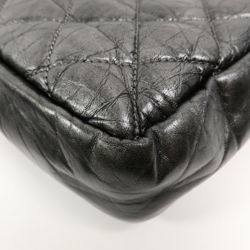 CHANEL 羊皮皮革Chain Shoulder鏈帶手挽肩背兩用袋-11