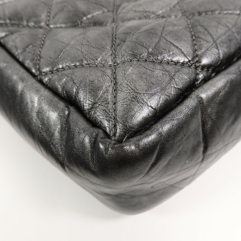 CHANEL 羊皮皮革Chain Shoulder鏈帶手挽肩背兩用袋-12