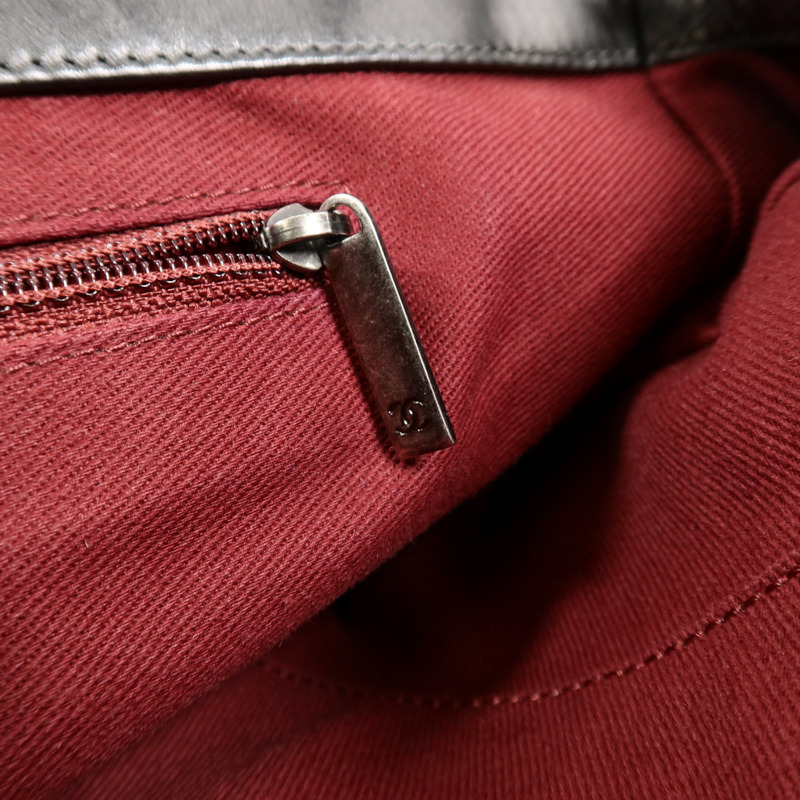 CHANEL 羊皮皮革Chain Shoulder鏈帶手挽肩背兩用袋-13