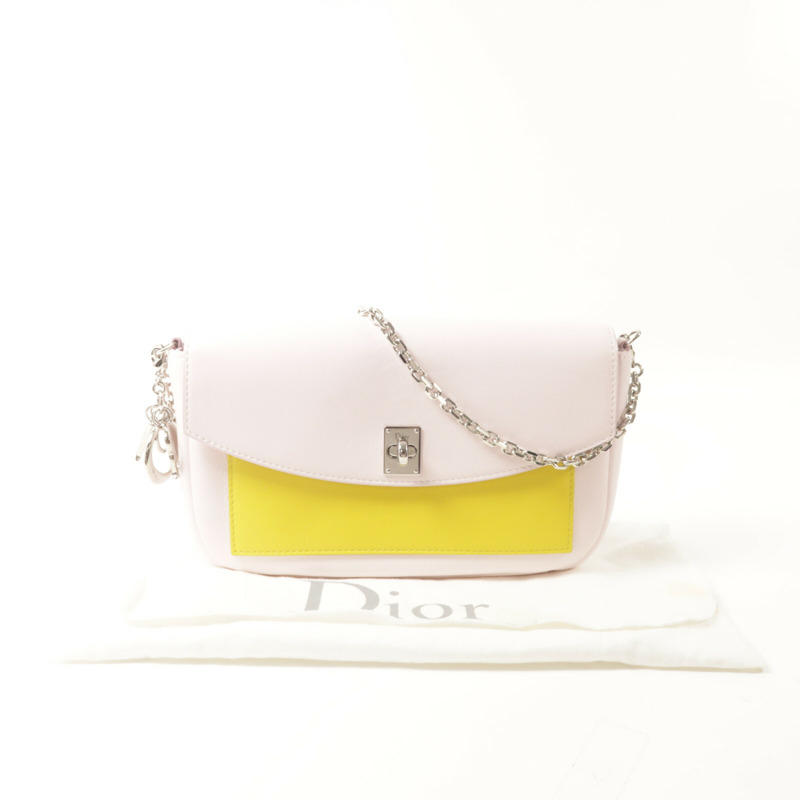 Dior 牛皮皮革Shoulder Bag鏈帶肩背袋-8