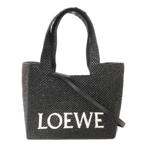 LOEWE Raffia Font Medium手挽肩背兩用袋