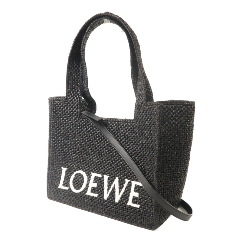 LOEWE Raffia Font Medium手挽肩背兩用袋-1