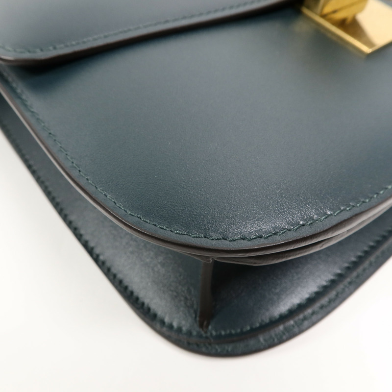 CELINE 牛皮皮革Classic Box Medium肩背袋-13
