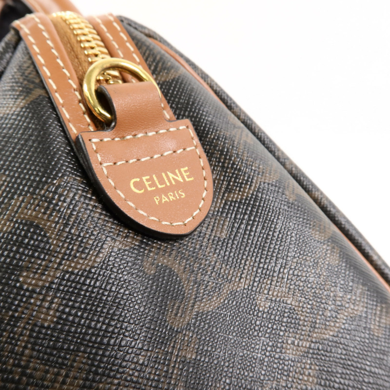 CELINE 塗層帆布Boston Small手挽肩背兩用袋-5