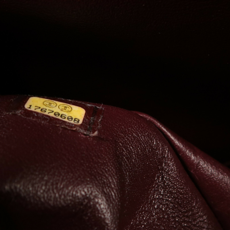 CHANEL 牛皮皮革Large Classic鏈帶肩背袋-6