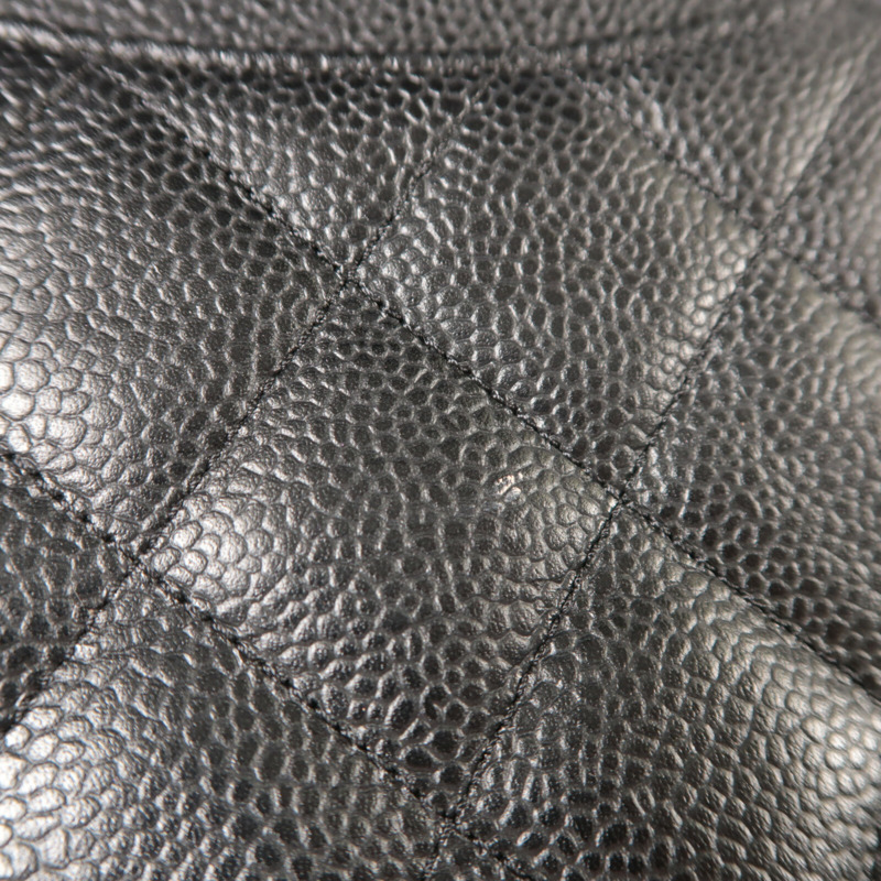 CHANEL 牛皮皮革Large Classic鏈帶肩背袋-16