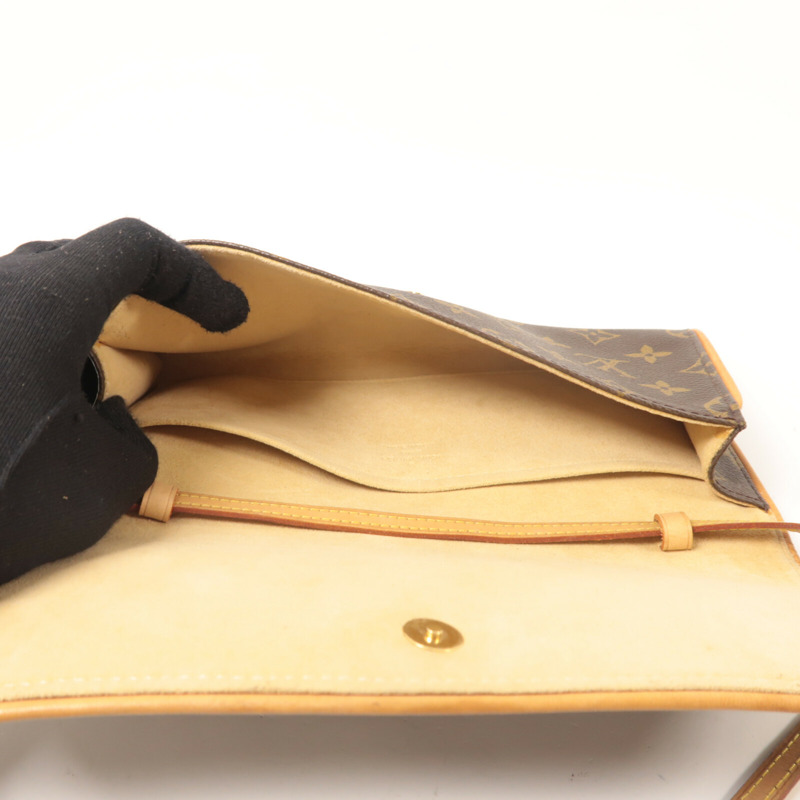 LOUIS VUITTON Monogram Pochette Twin GM肩背袋-4
