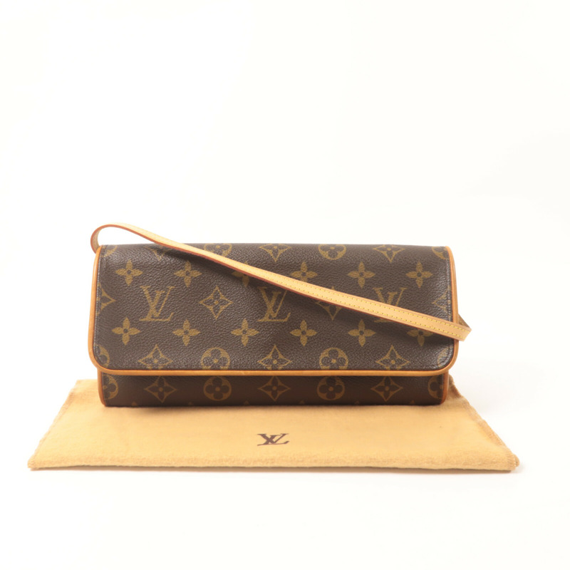 LOUIS VUITTON Monogram Pochette Twin GM肩背袋-8