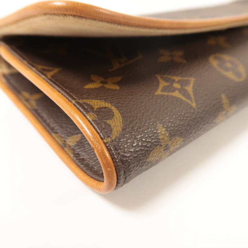 LOUIS VUITTON Monogram Pochette Twin GM肩背袋-9
