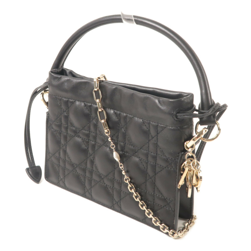 Dior 羊皮皮革Lady Dior Milly手挽肩背兩用袋-1