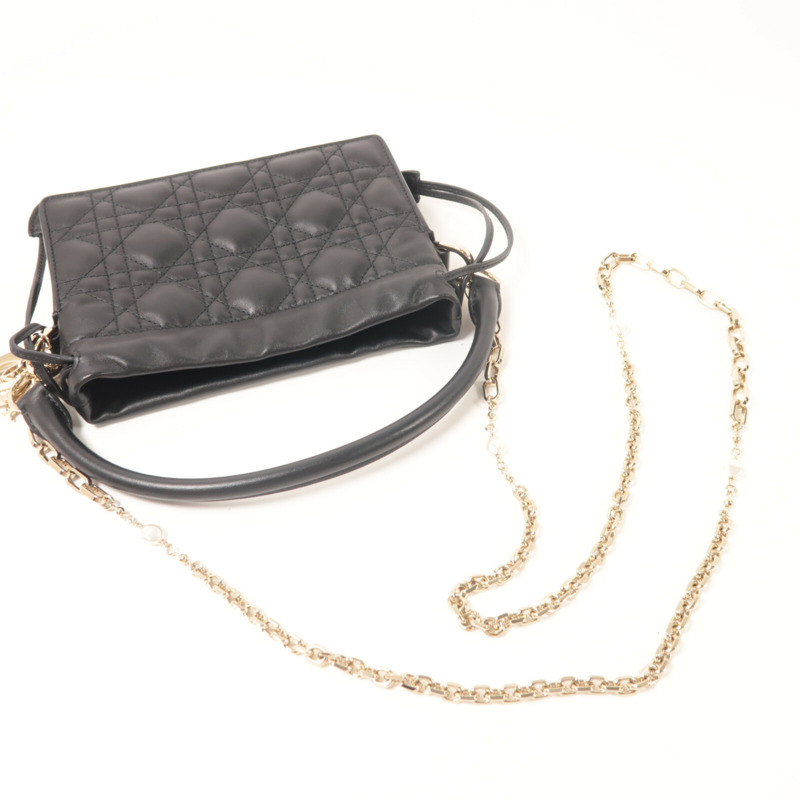 Dior 羊皮皮革Lady Dior Milly手挽肩背兩用袋-8