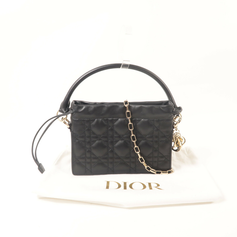 Dior 羊皮皮革Lady Dior Milly手挽肩背兩用袋-9