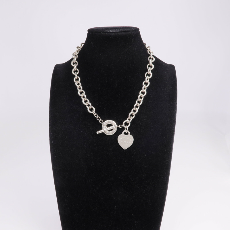 TIFFANY＆CO 925純銀Return to Tiffany Heart Tag Necklace項鍊-9