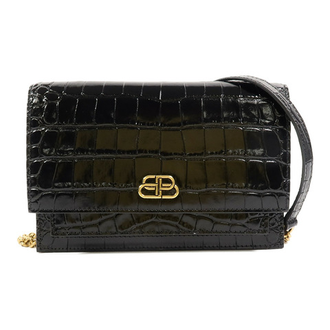 BALENCIAGA 牛皮皮革Chain Shoulder鏈帶肩背袋