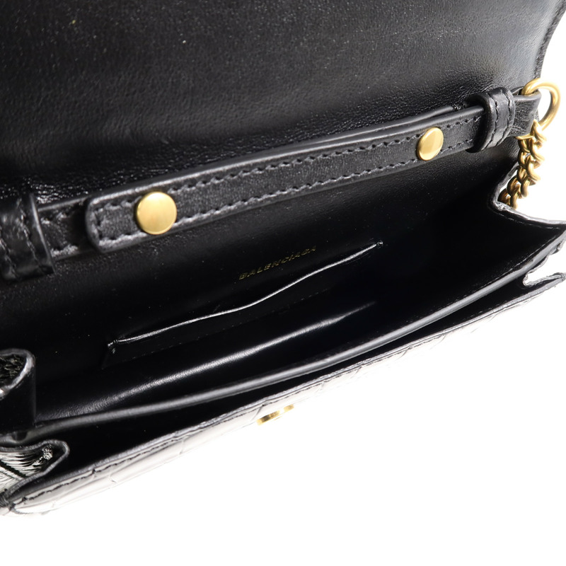 BALENCIAGA 牛皮皮革Chain Shoulder鏈帶肩背袋-4