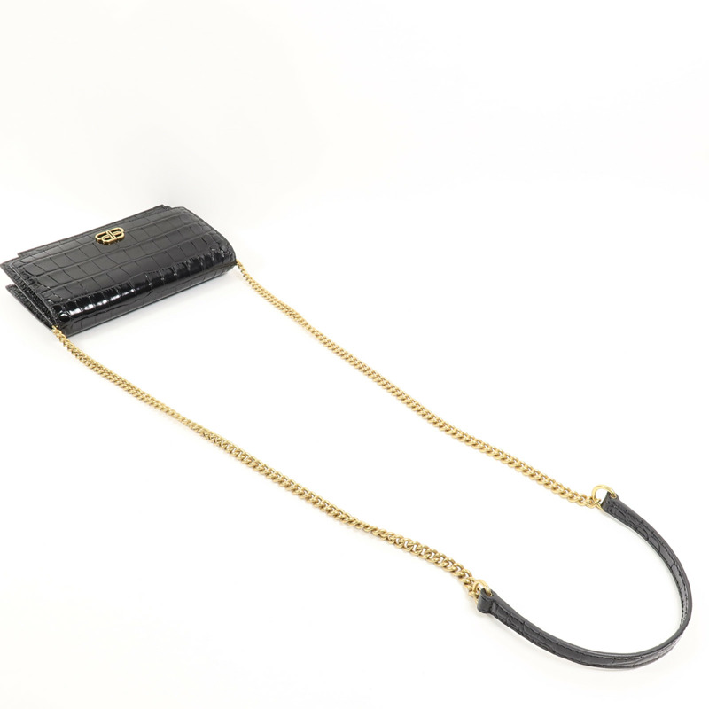 BALENCIAGA 牛皮皮革Chain Shoulder鏈帶肩背袋-7