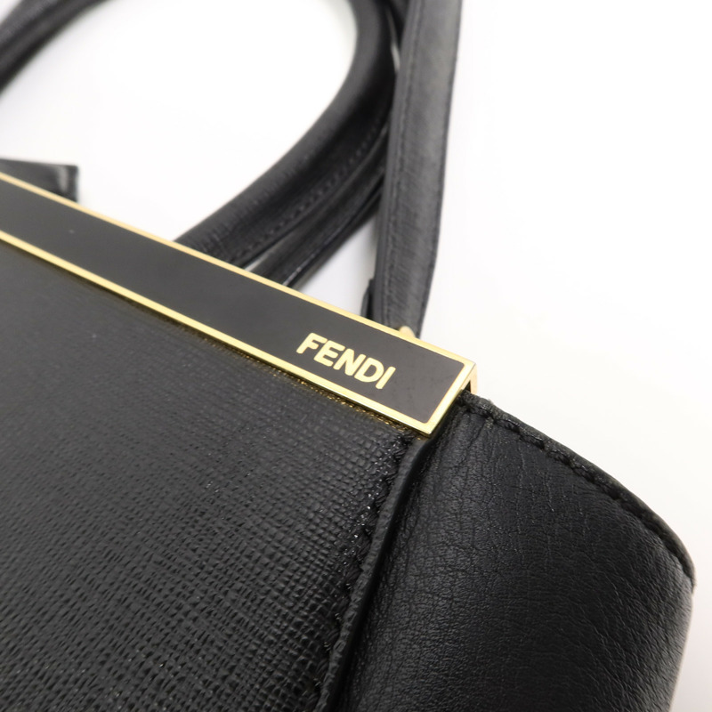 FENDI 牛皮皮革2 Jours金扣手挽肩背兩用袋-8