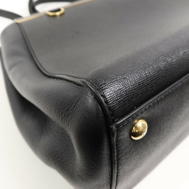 FENDI 牛皮皮革2 Jours金扣手挽肩背兩用袋-10