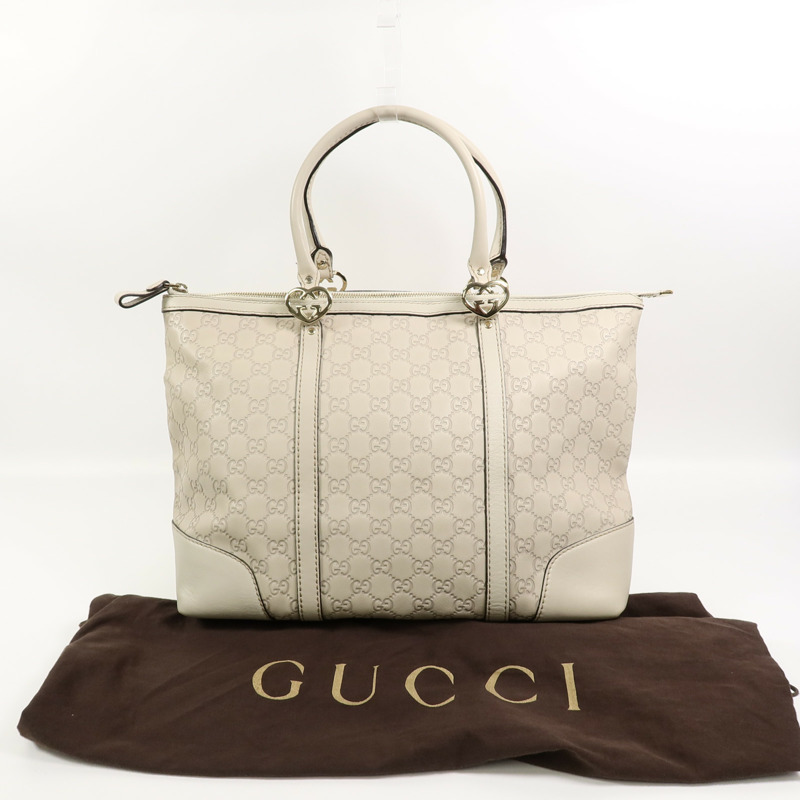 GUCCI 牛皮皮革Guccissima Tote Bag手挽袋-9
