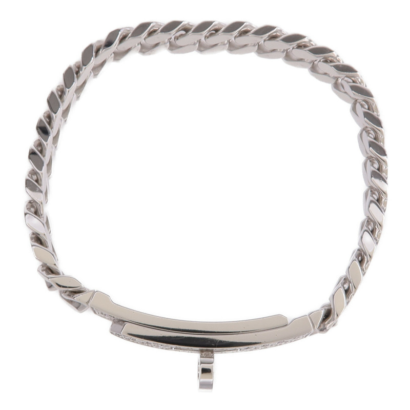 HERMES 18K白金Kelly Gourmette SH鑽石手鏈-3