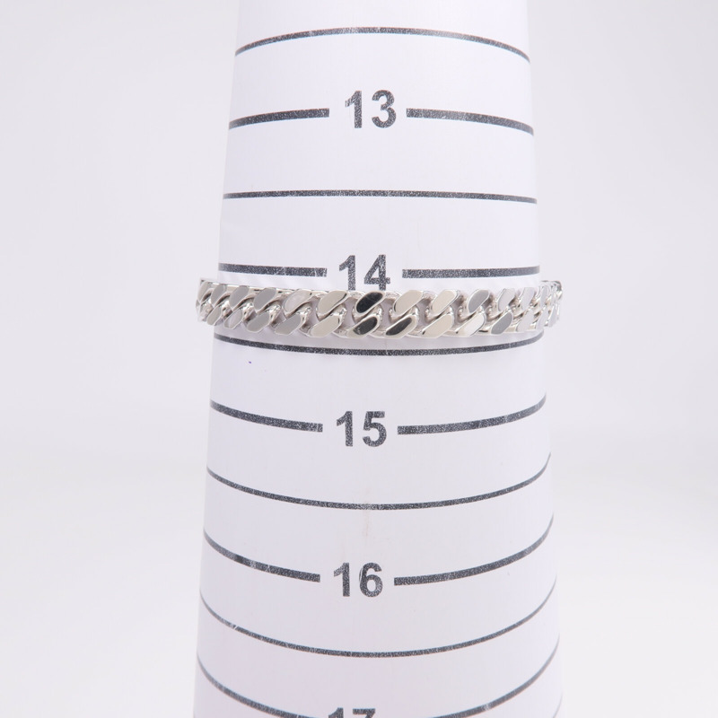 HERMES 18K白金Kelly Gourmette SH鑽石手鏈-9