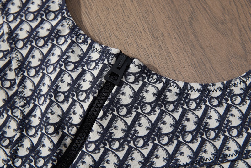 Dior经典老花拉链吊带背心-3