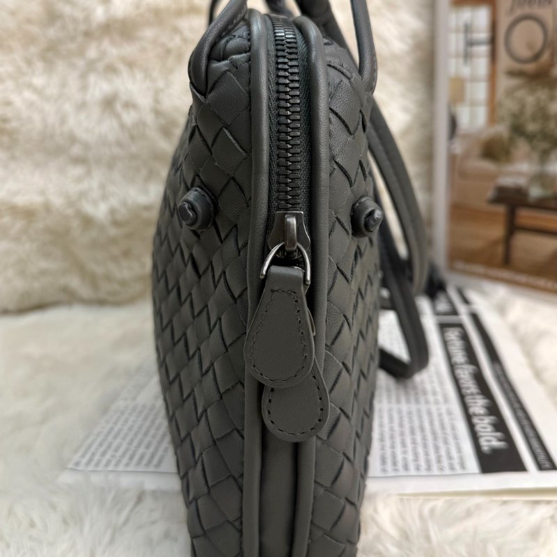Bottega Veneta Nodini 深灰色 編織 羊皮-2