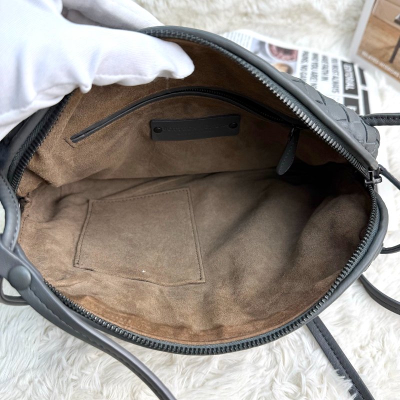 Bottega Veneta Nodini 深灰色 編織 羊皮-5