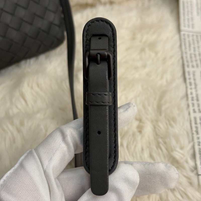 Bottega Veneta Nodini 深灰色 編織 羊皮-8