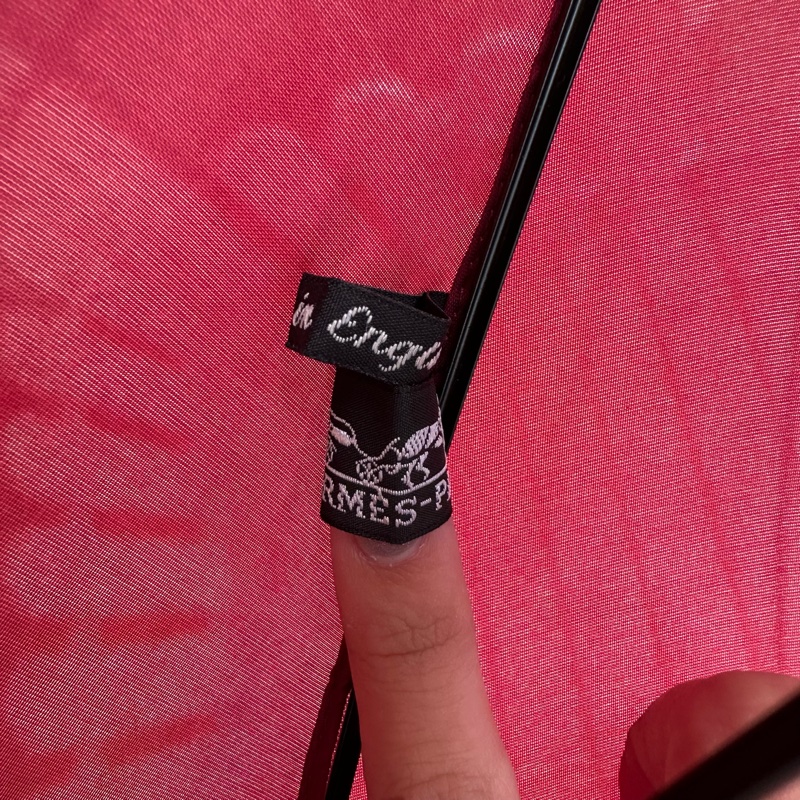 【赫蒂國際精品】Hermès 愛馬仕 酒紅色長傘 vintage-5