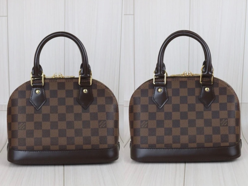 「JL精品代購」98新 Lv 棕色棋盤格貝殼包 alma BB-2